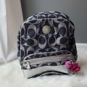 Authentic COACH denim backpack